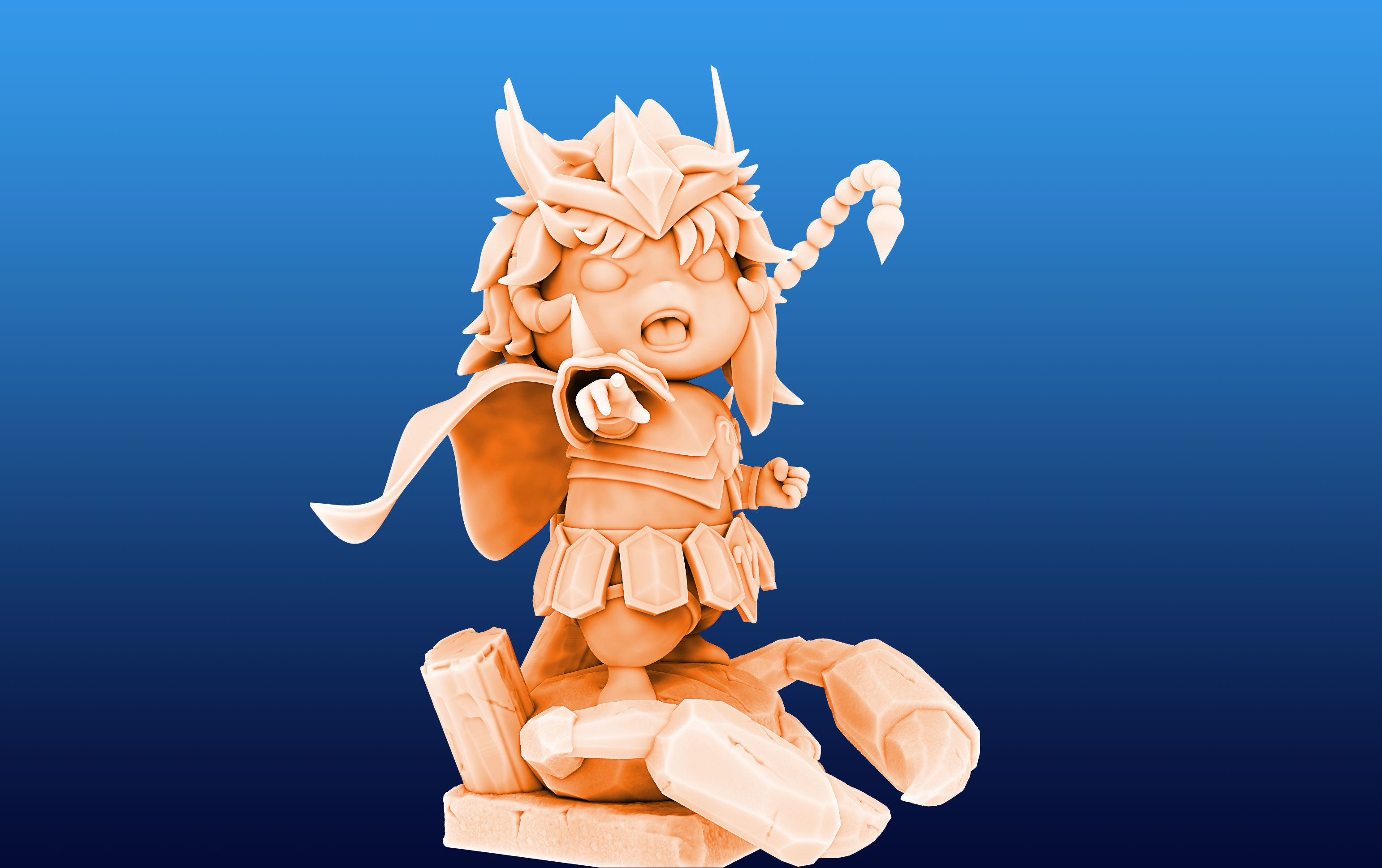 Pikachu Knight of the Zodiac Milo Cosplay 3D print model_2