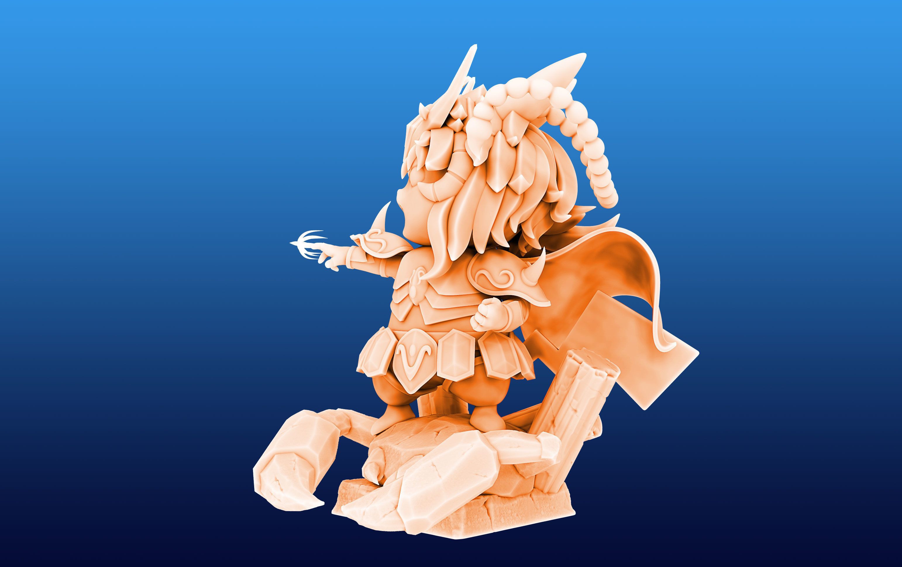 Pikachu Knight of the Zodiac Milo Cosplay 3D print model_4
