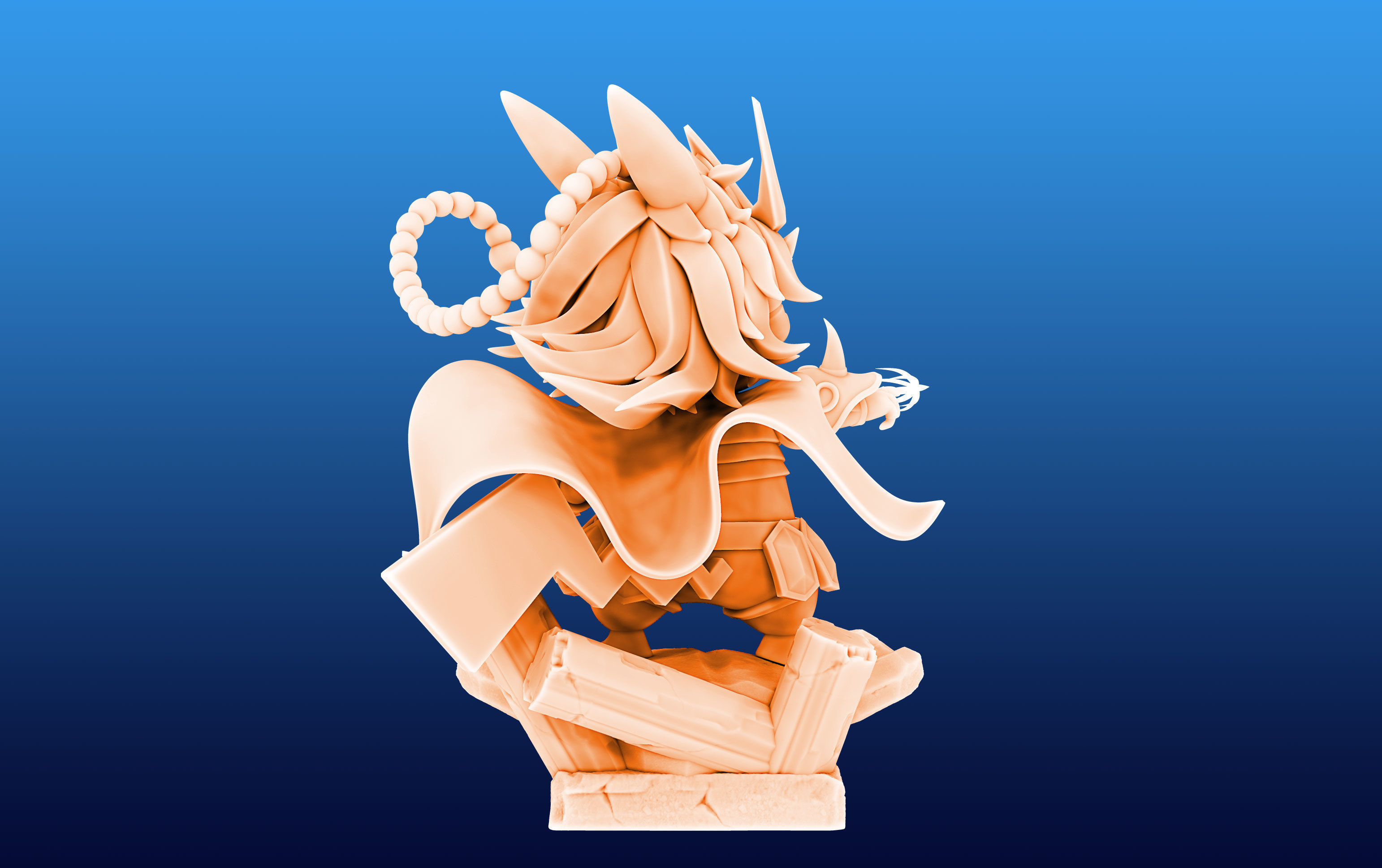 Pikachu Knight of the Zodiac Milo Cosplay 3D print model_5