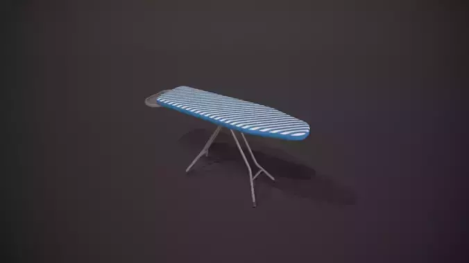 Blue and White Stripes Ironing Board