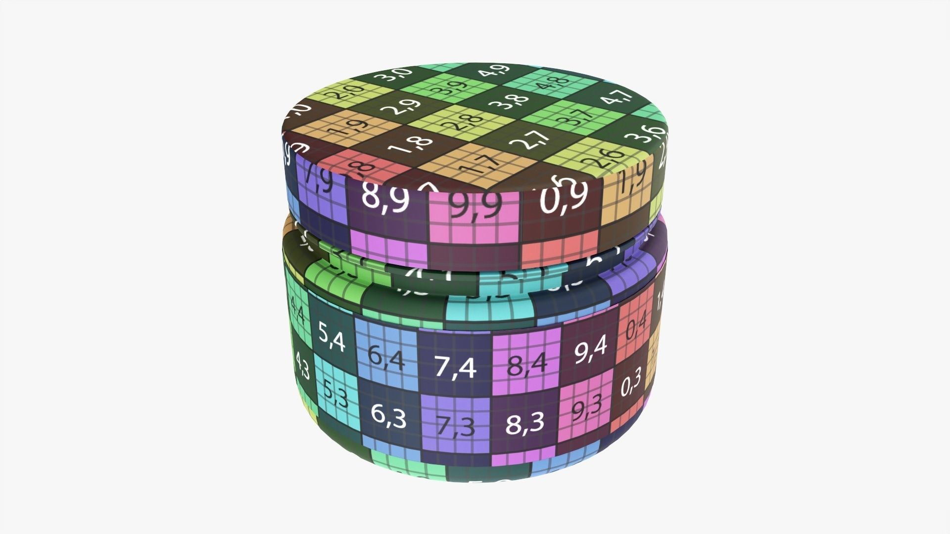 Plastic Jar Mockup 13 3D model_10