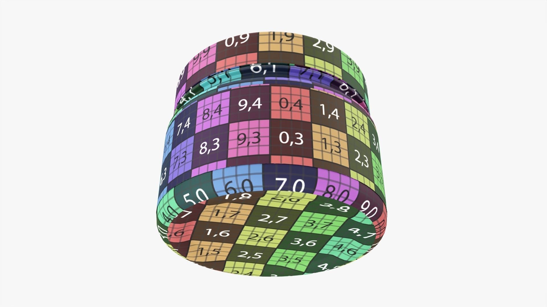 Plastic Jar Mockup 13 3D model_11