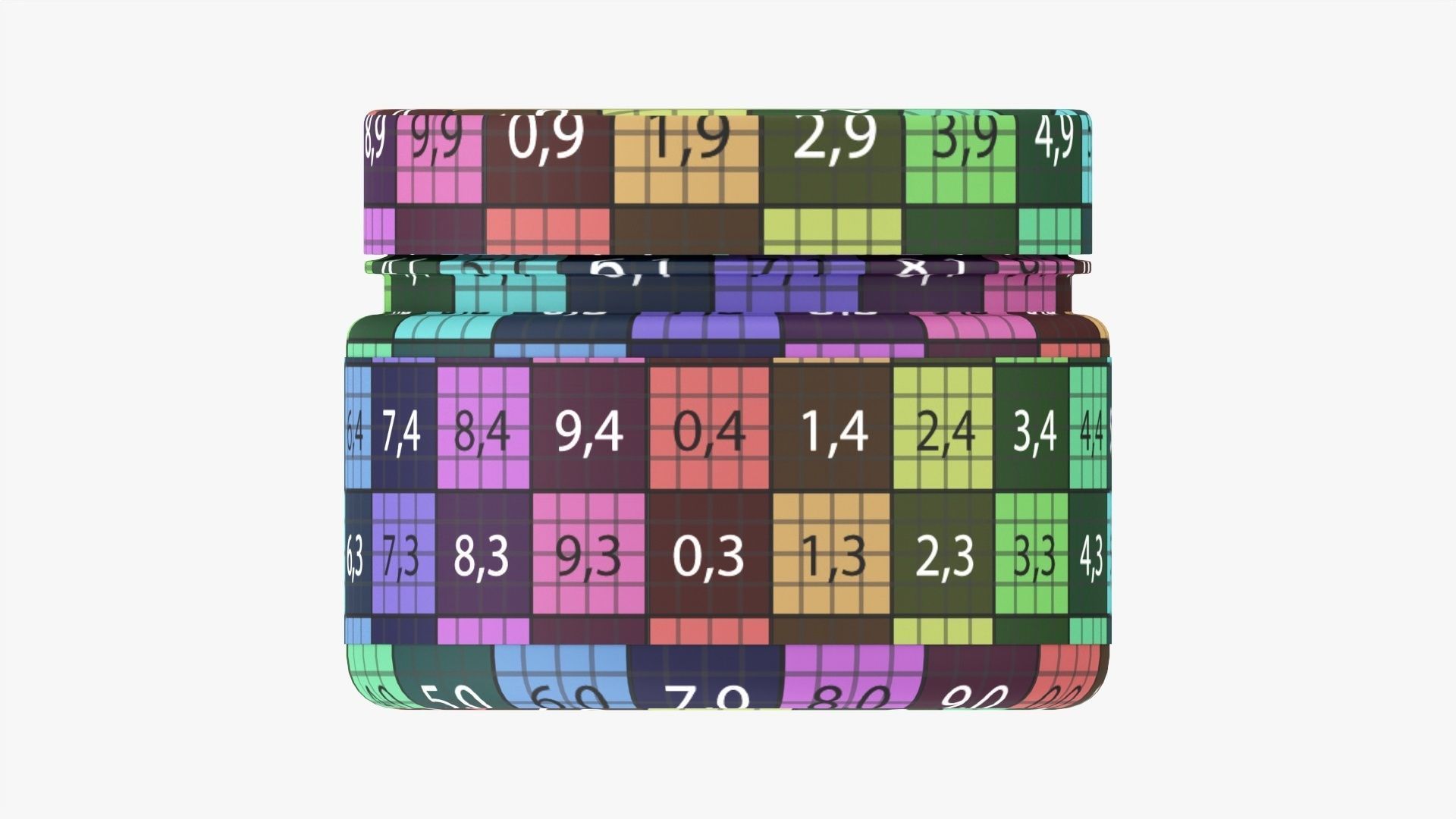 Plastic Jar Mockup 13 3D model_12