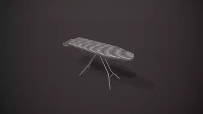 Grey and White Stripes Ironing Board