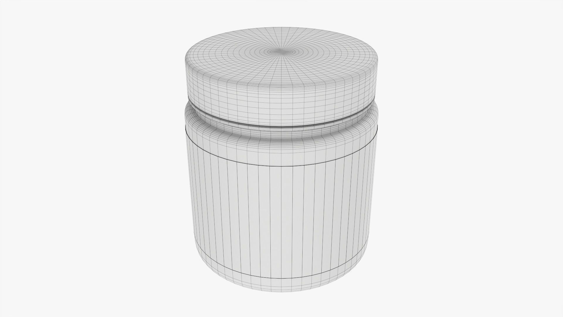 Plastic Jar Mockup 14 3D model_7