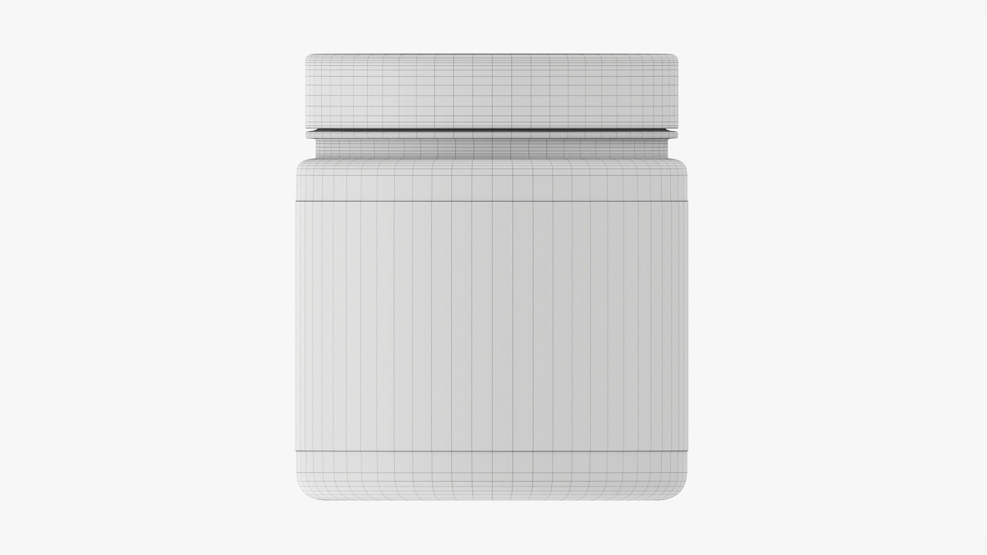 Plastic Jar Mockup 14 3D model_9