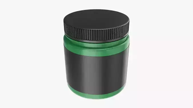 Plastic Jar Mockup 14 3D model
