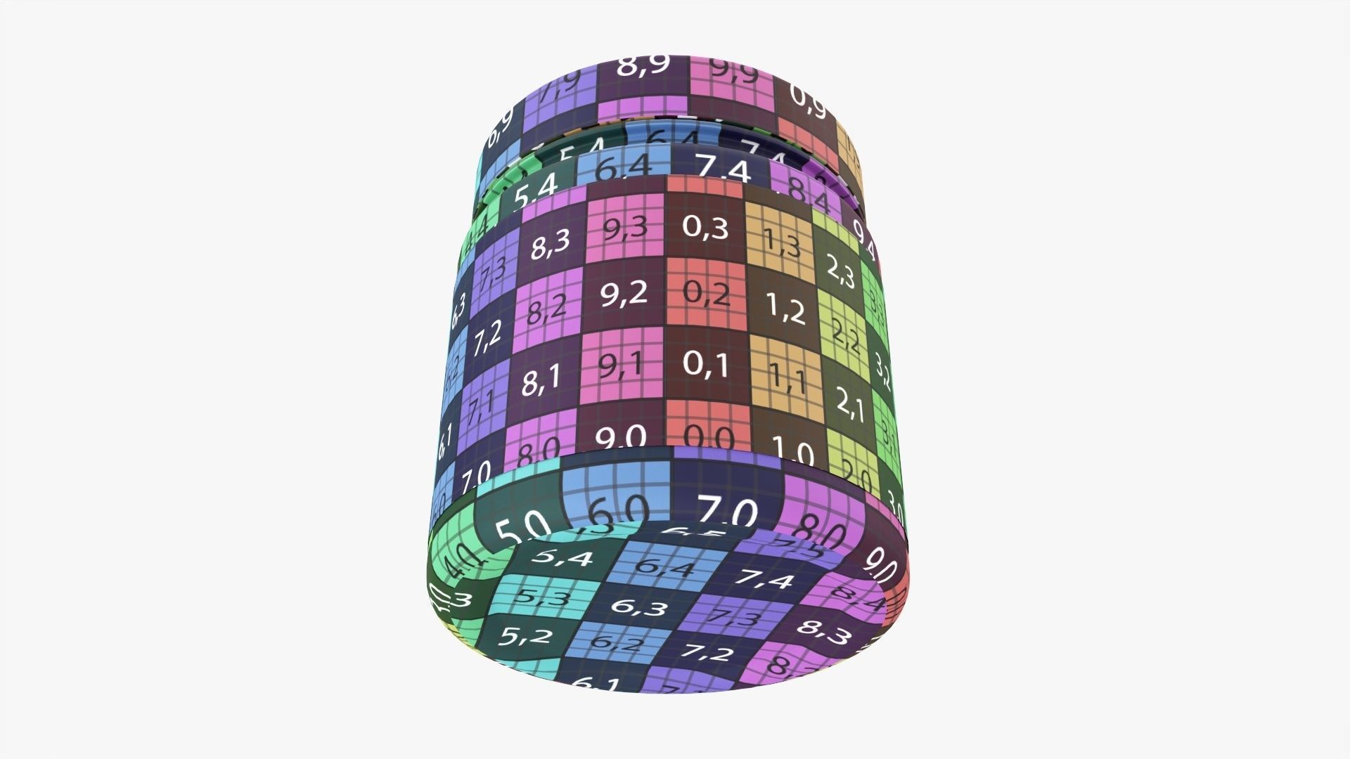 Plastic Jar Mockup 14 3D model_11