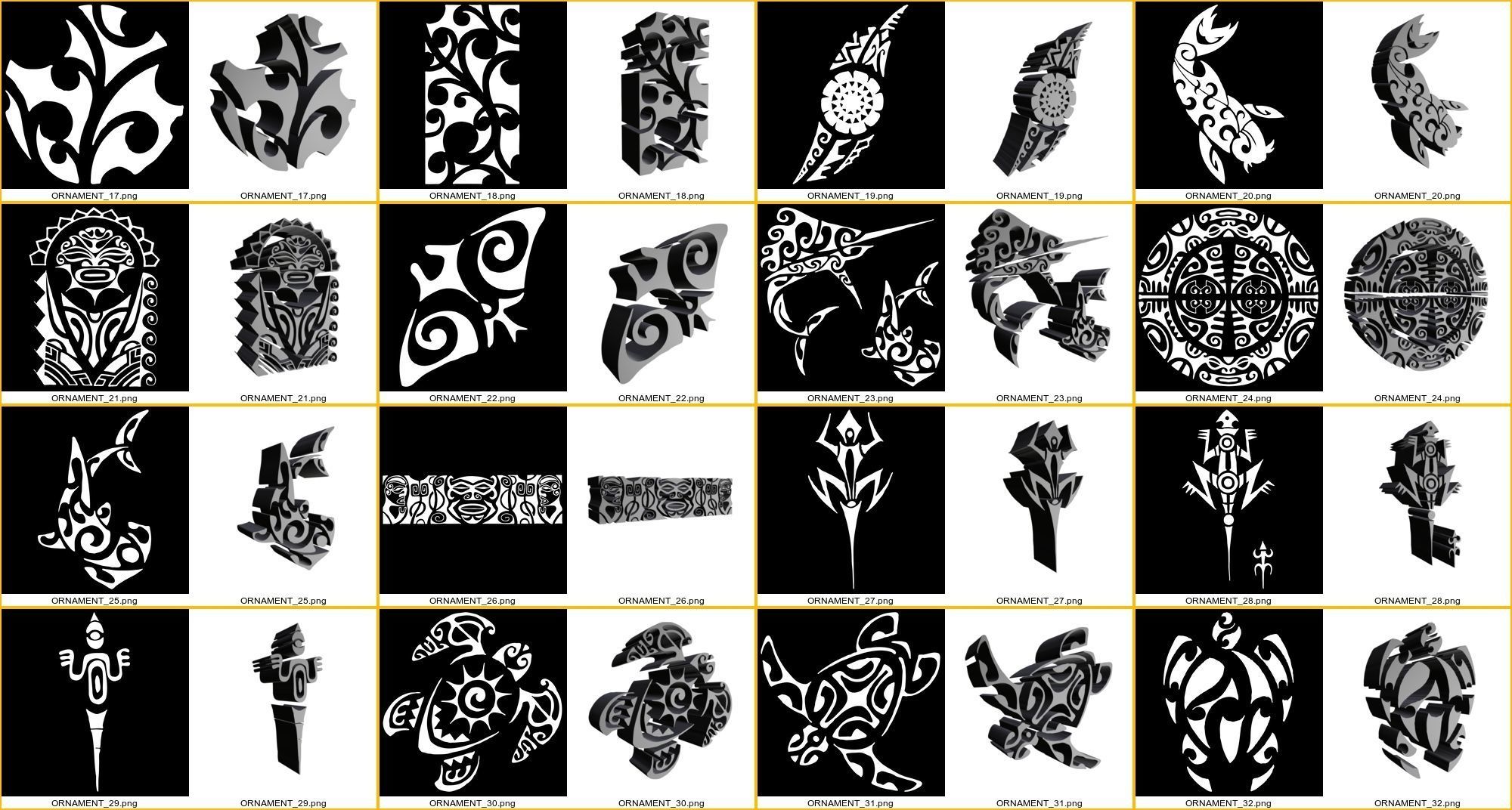 POLINESIA ORNAMENTS part 1 3D model_2