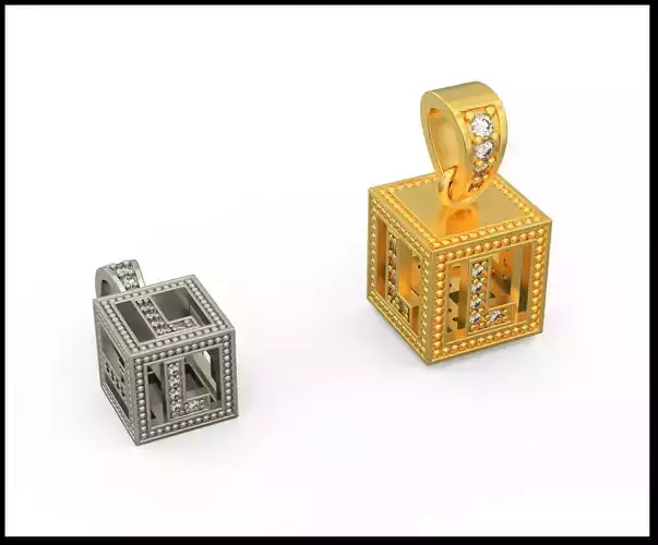 BOX LETTER L 3D print model