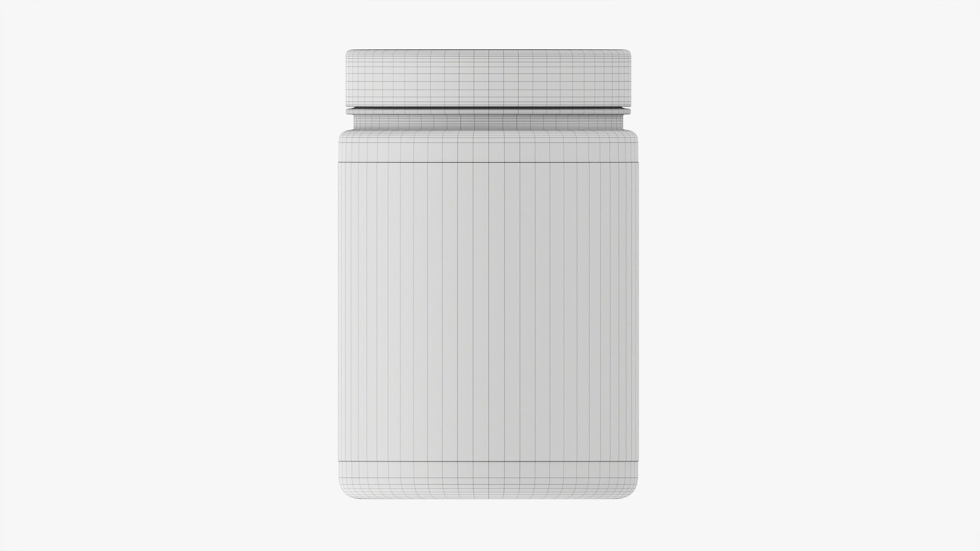 Plastic Jar Mockup 15 3D model_9