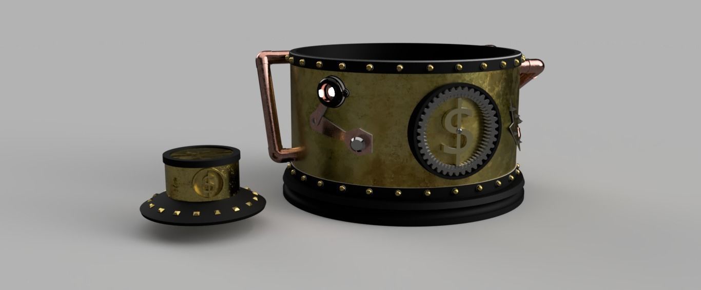 MONEY BOX-PIGGY BANK-ALCANCIA-HUCHA- 3D print model_5