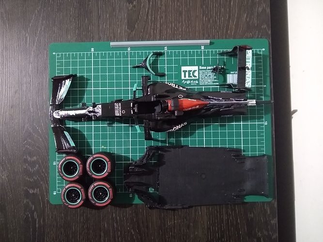3D PRINTABLE MERCEDES 2021 F1 CAR 3D print model 2