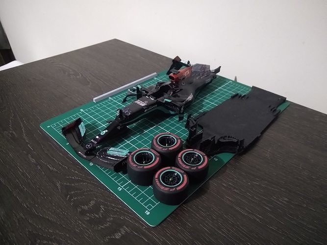 3D PRINTABLE MERCEDES 2021 F1 CAR 3D print model 5