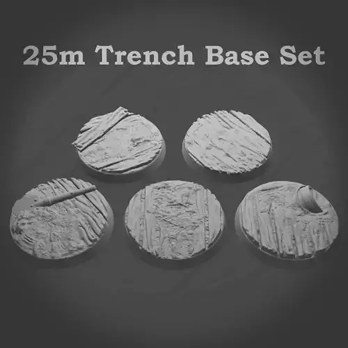 25mm trench base set Pre-supported