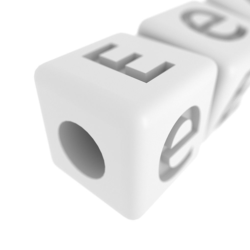 Letters Bracelet ALL LETTERS COLLECTION 3D print model_7