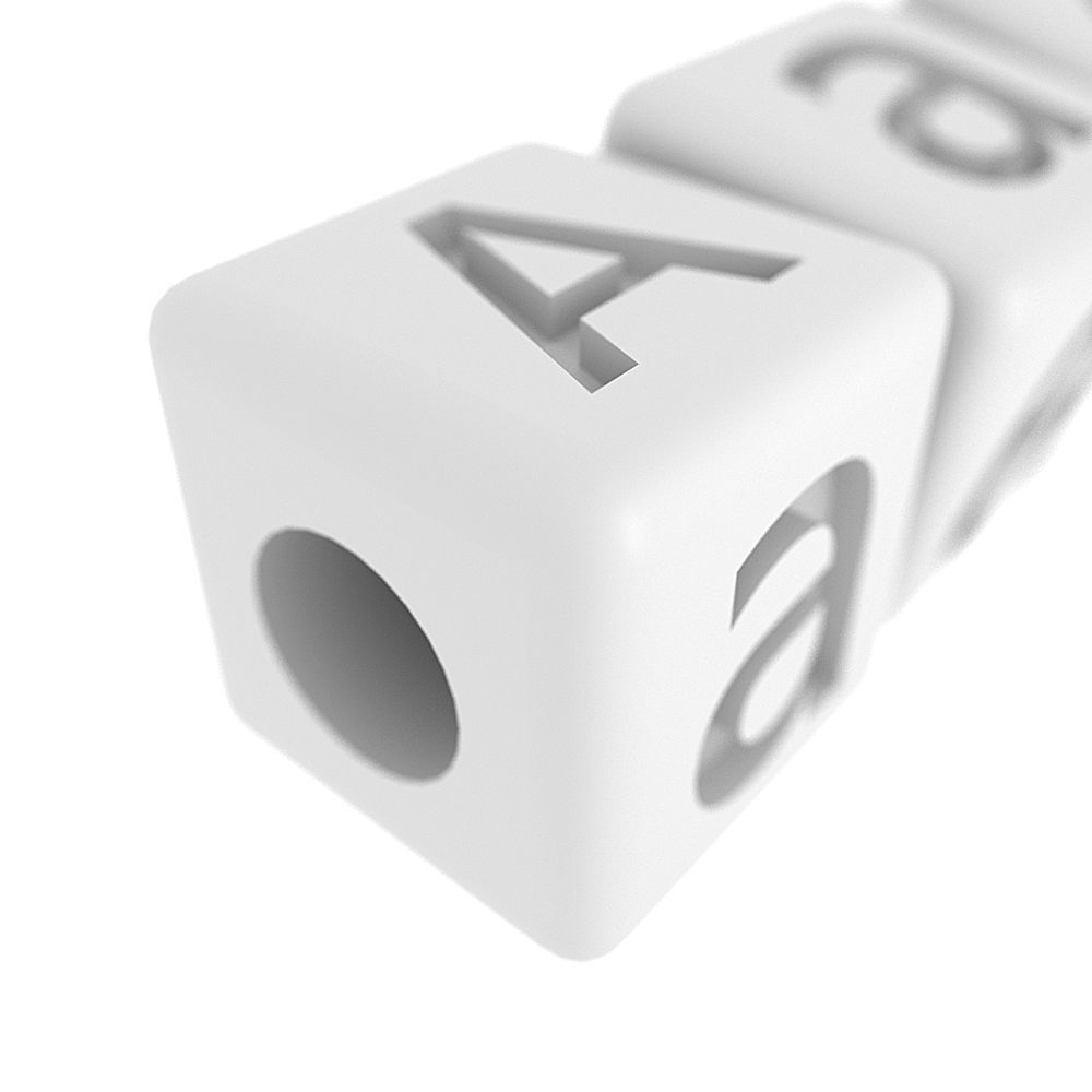 Letters Bracelet ALL LETTERS COLLECTION 3D print model_3