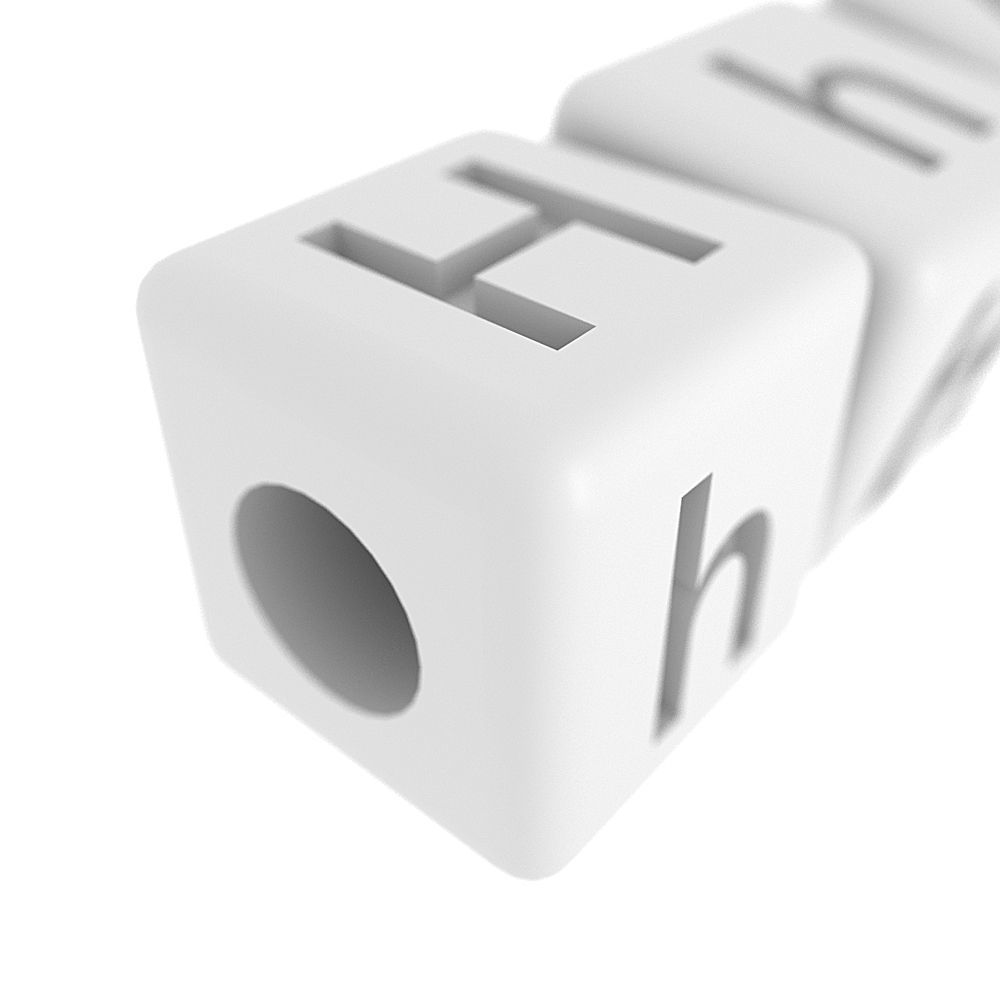 Letters Bracelet ALL LETTERS COLLECTION 3D print model_10