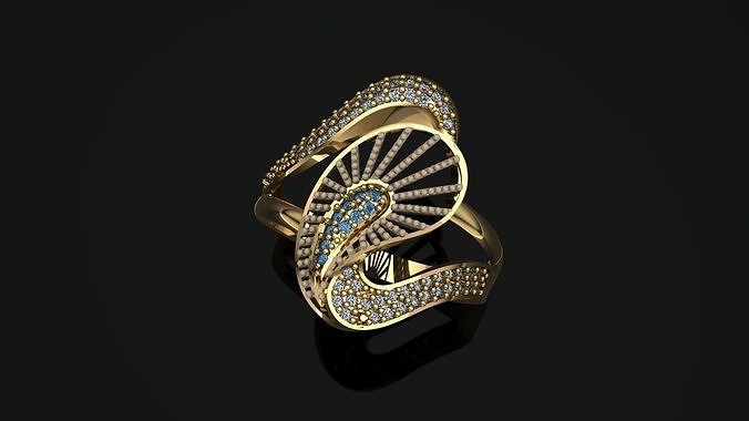ring gold  3D print model
