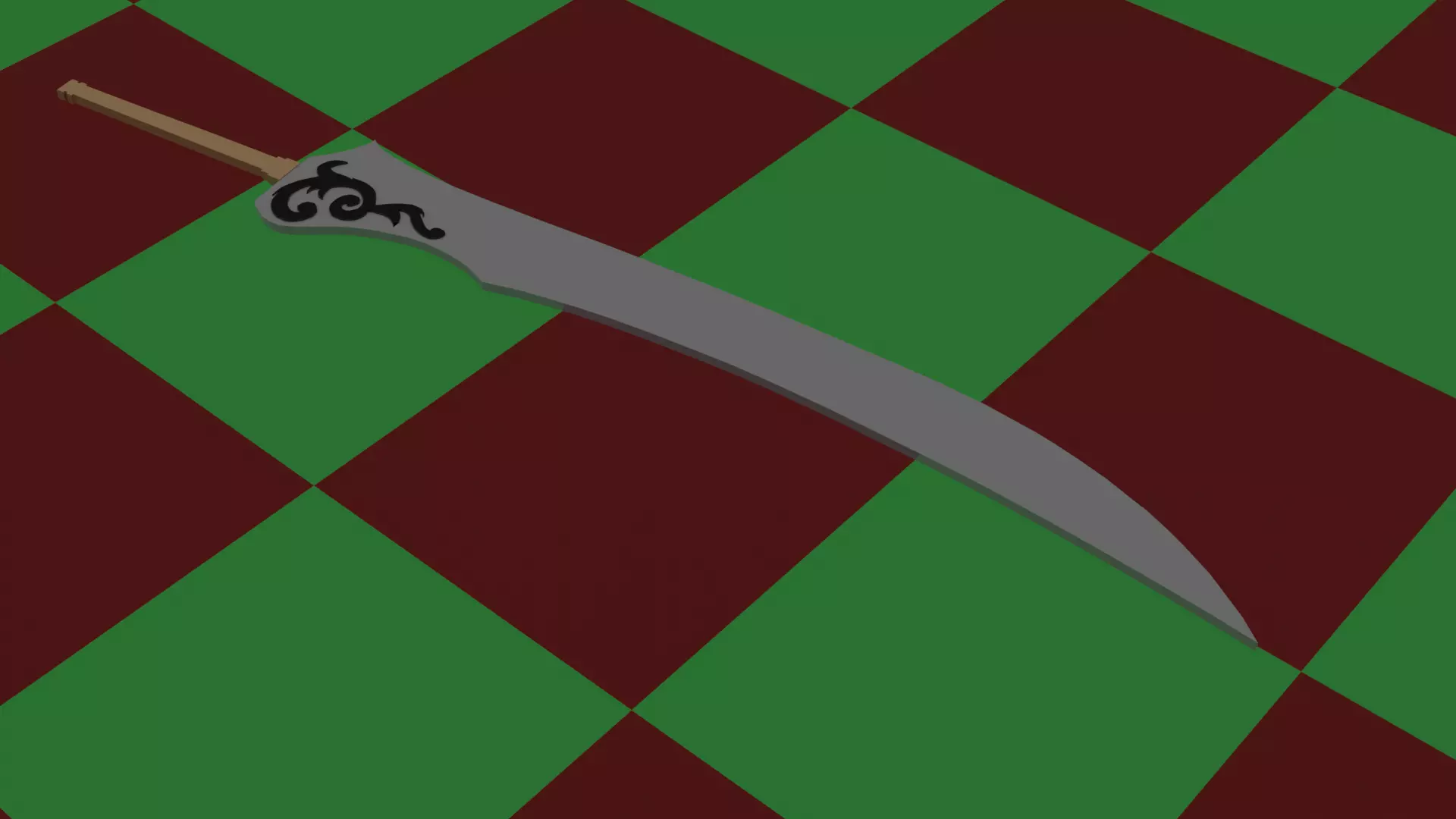 Low Poly Sword 3D model