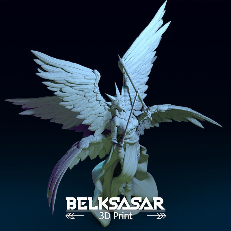 Angel of Justice Normal and Nude 3D print model_27
