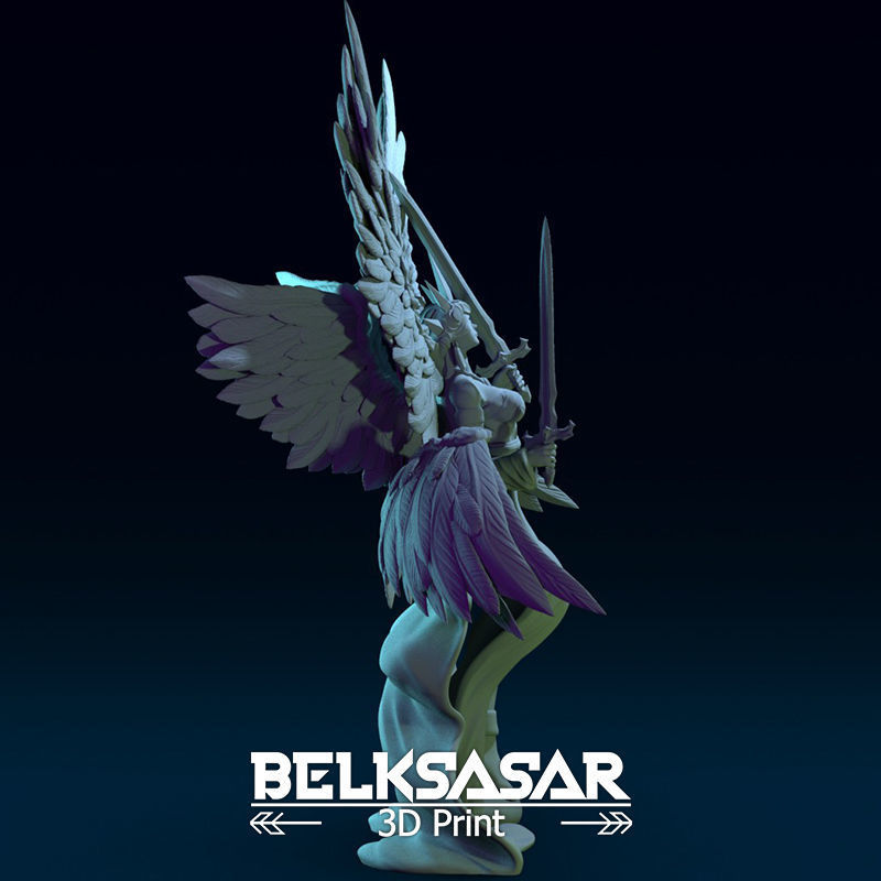 Angel of Justice Normal and Nude 3D print model_12
