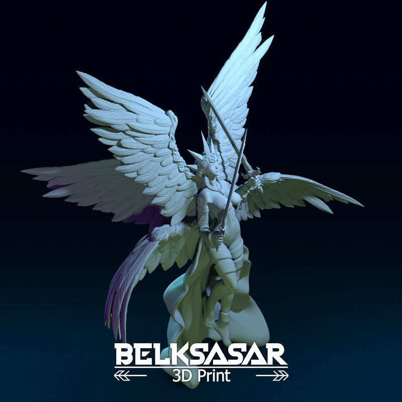 Angel of Justice Normal and Nude 3D print model_26