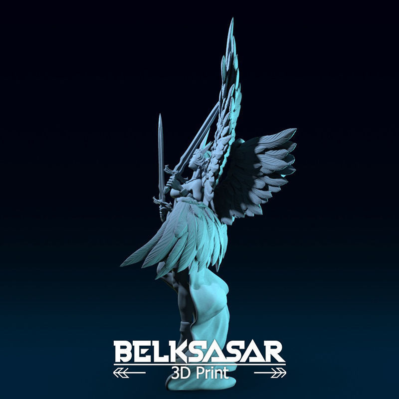 Angel of Justice Normal and Nude 3D print model_7