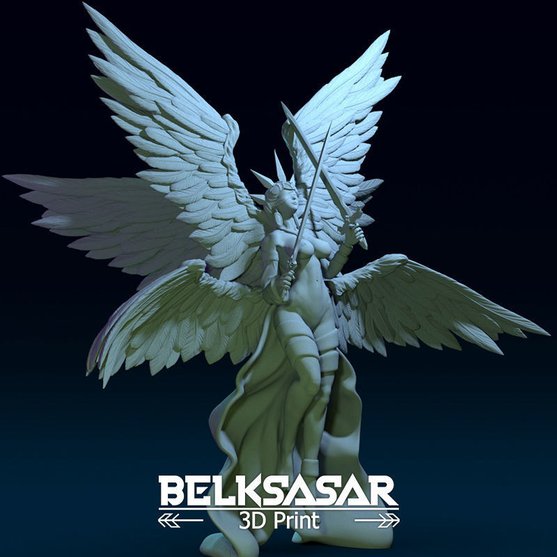 Angel of Justice Normal and Nude 3D print model_13