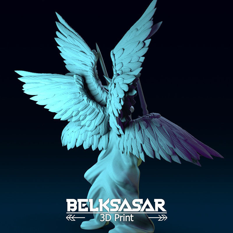 Angel of Justice Normal and Nude 3D print model_10