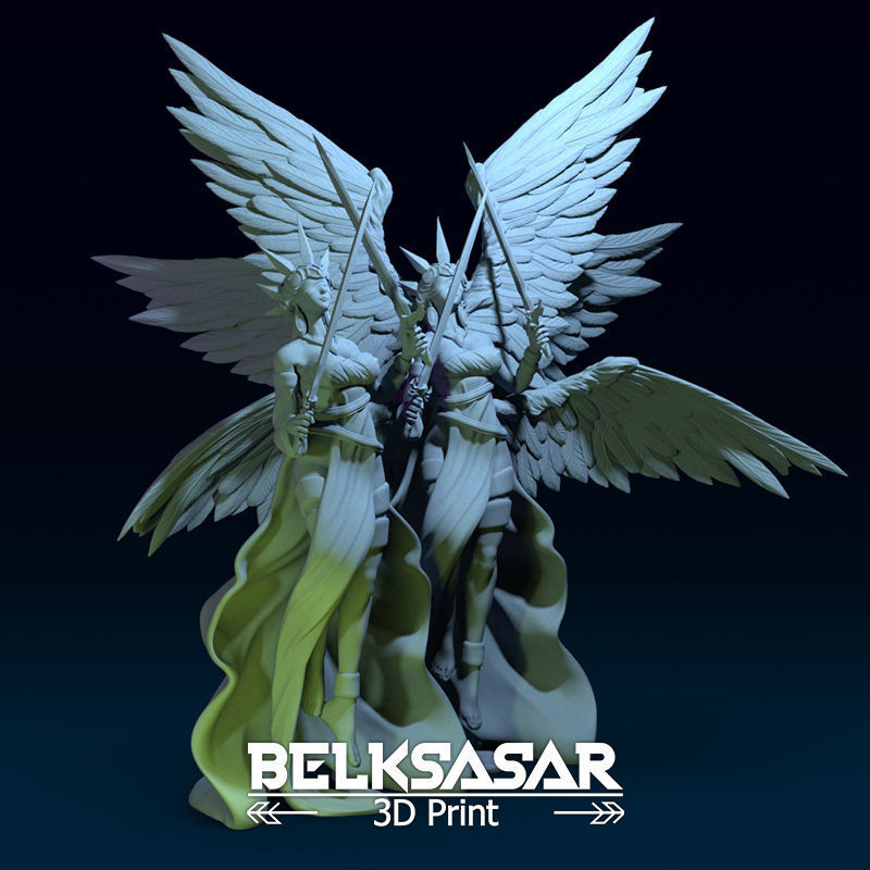 Angel of Justice Normal and Nude 3D print model_1