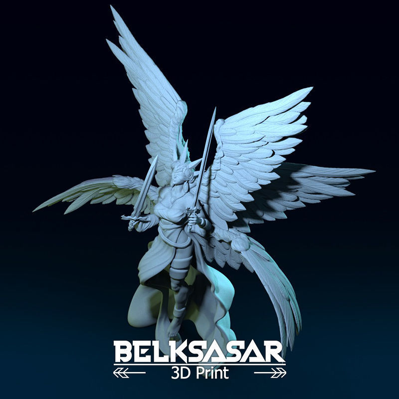 Angel of Justice Normal and Nude 3D print model_29