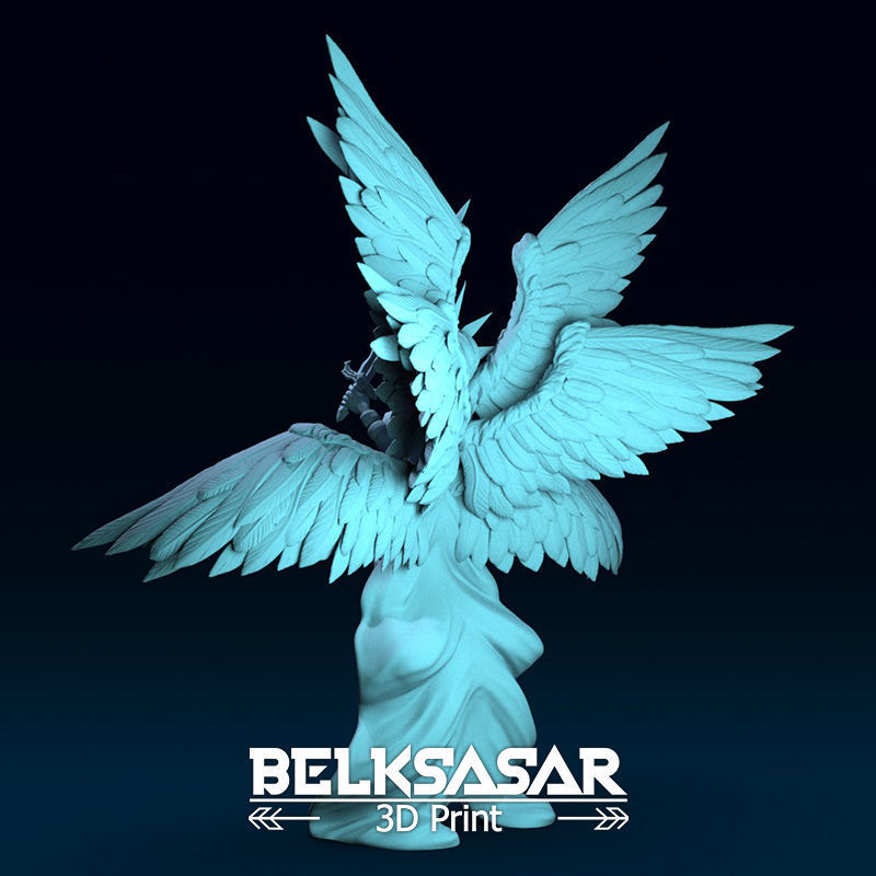 Angel of Justice Normal and Nude 3D print model_8