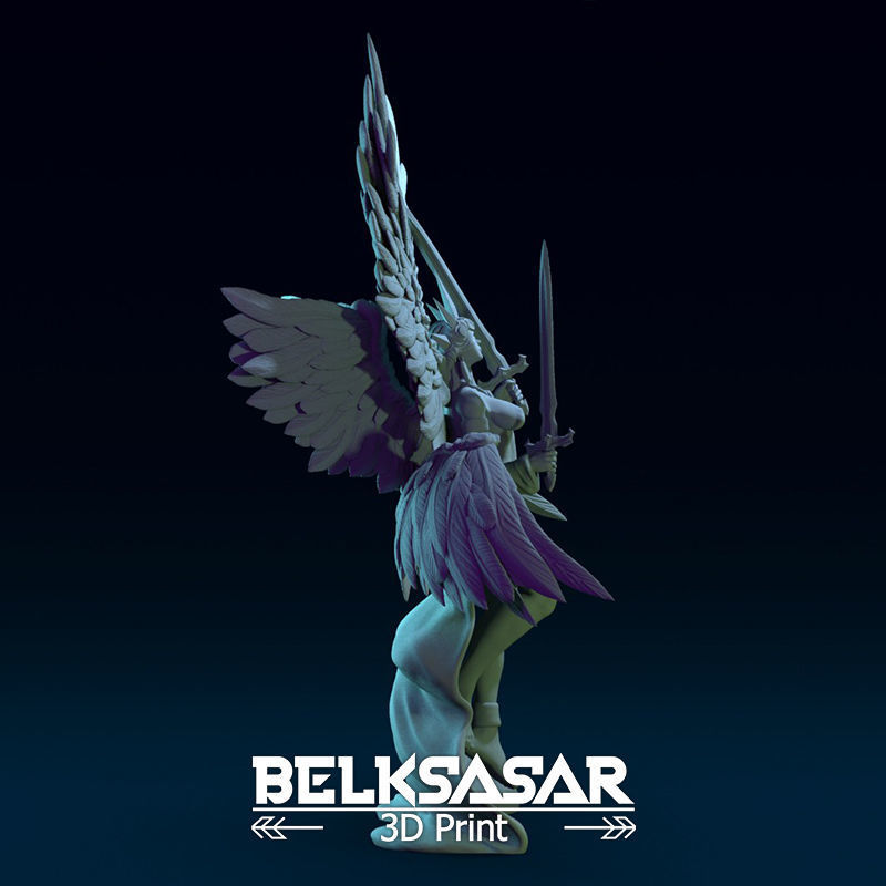 Angel of Justice Normal and Nude 3D print model_11