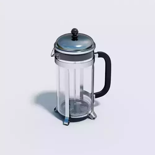 French Press Coffee Maker Free 3D model
