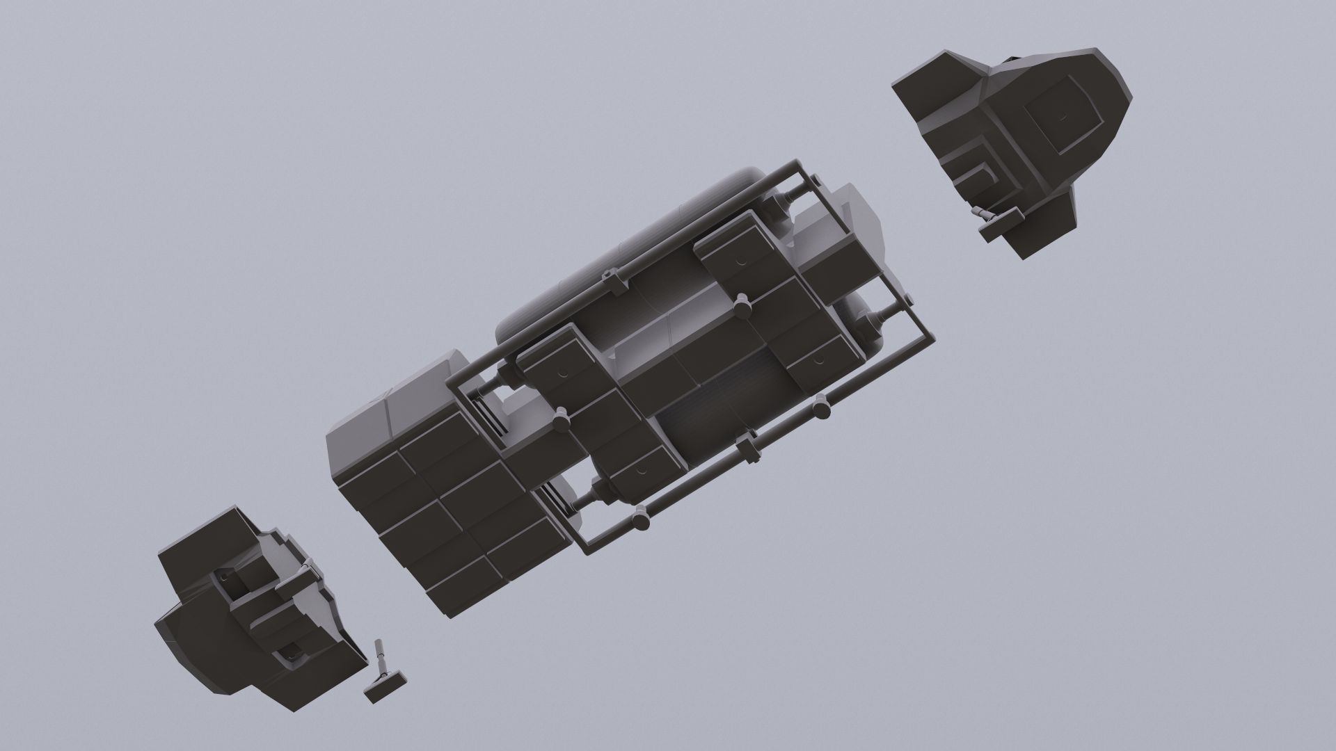 Visitors starships transport tanker pack Printable 3D print model_11