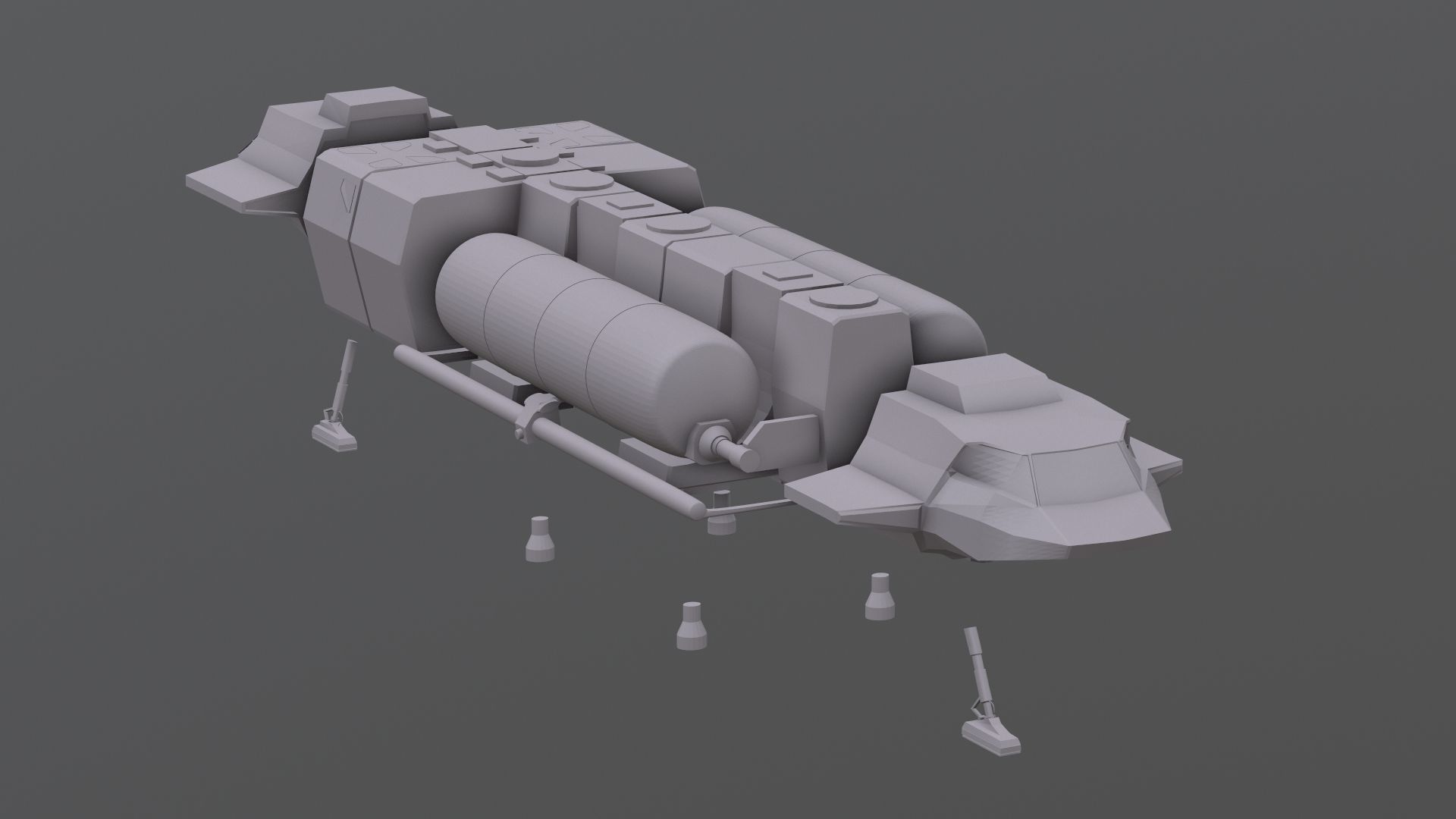 Visitors starships transport tanker pack Printable 3D print model_5
