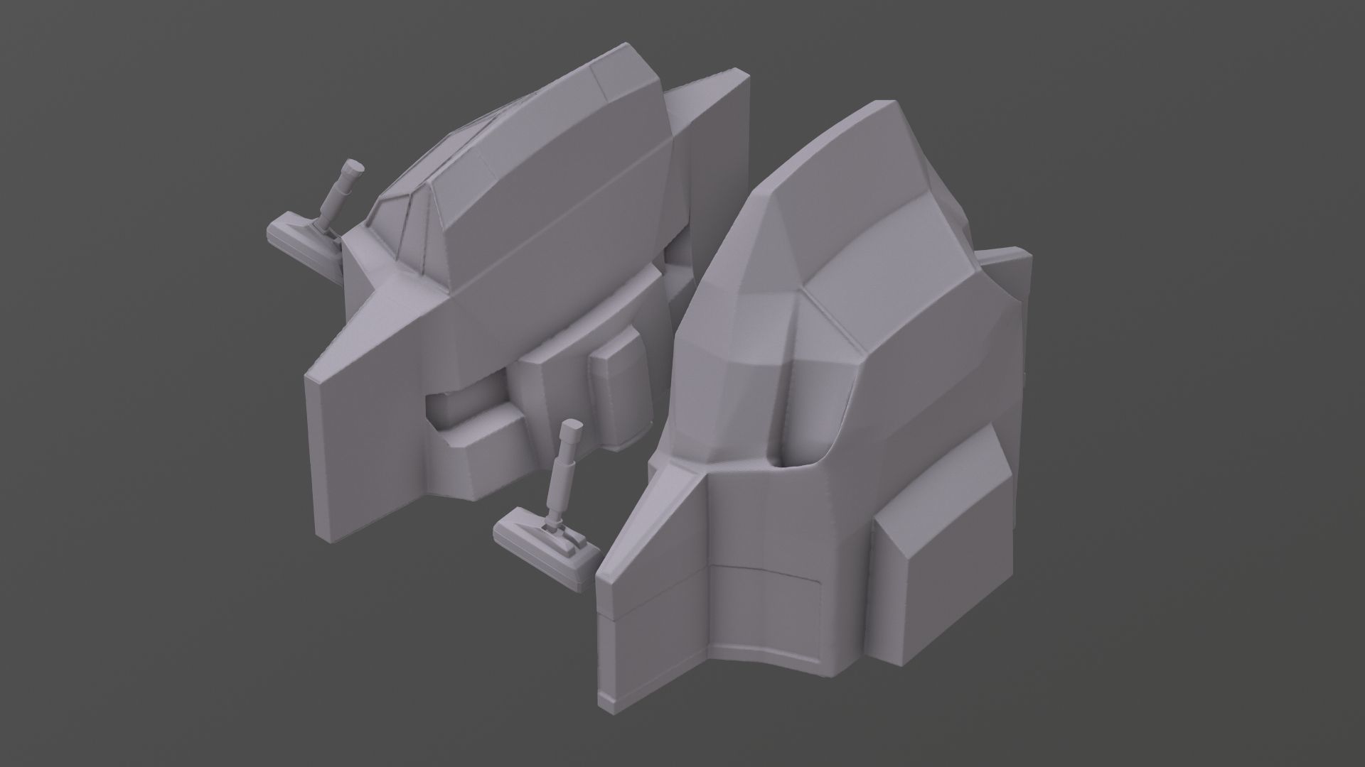 Visitors starships transport tanker pack Printable 3D print model_12