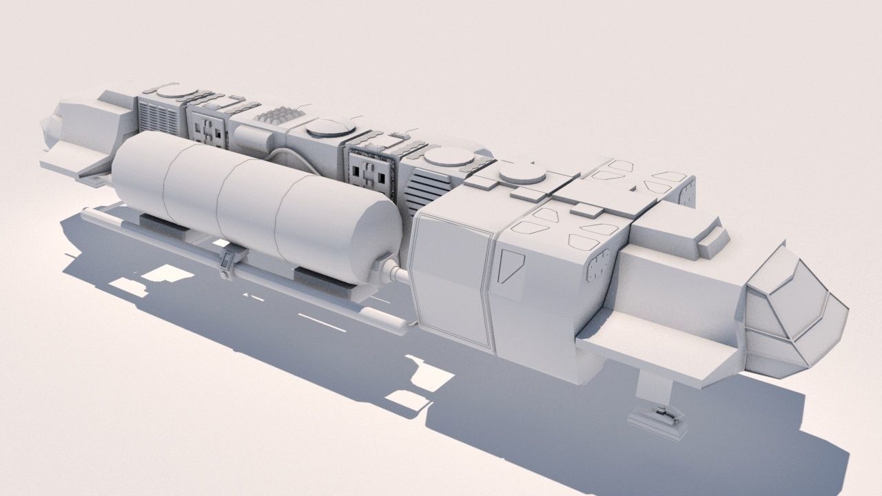 Visitors starships transport tanker pack Printable 3D print model_6