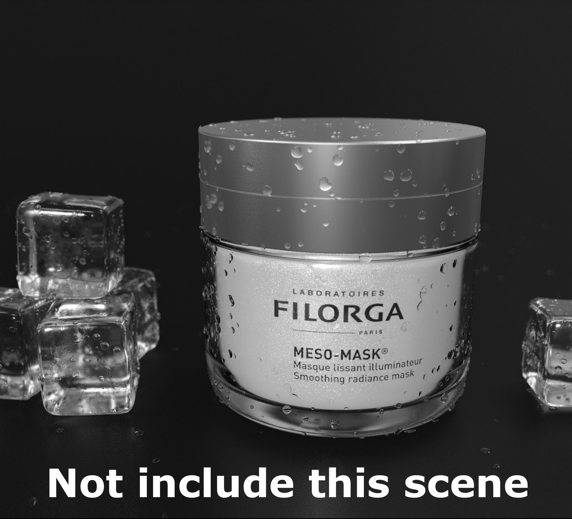  droplets bundle - patch of water drops 3D model_2