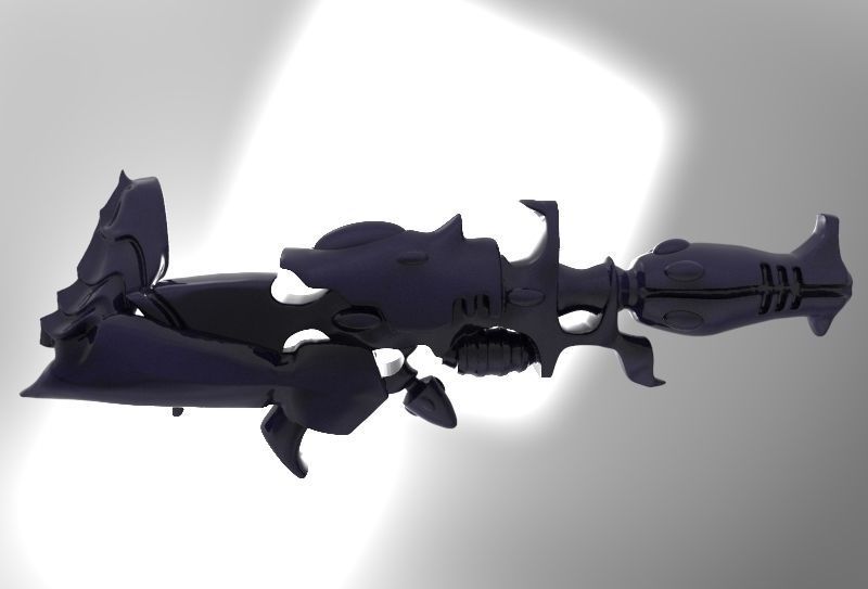 Evil Space Elf - Kab Footman or Scourge Set 3D print model_45