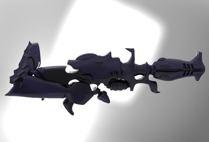 Evil Space Elf - Kab Footman or Scourge Set 3D print model_38