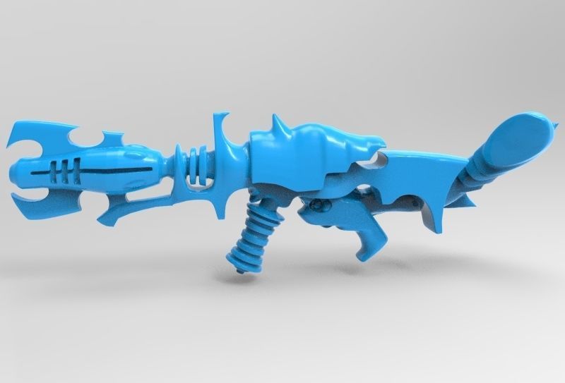 Evil Space Elf - Kab Footman or Scourge Set 3D print model_47