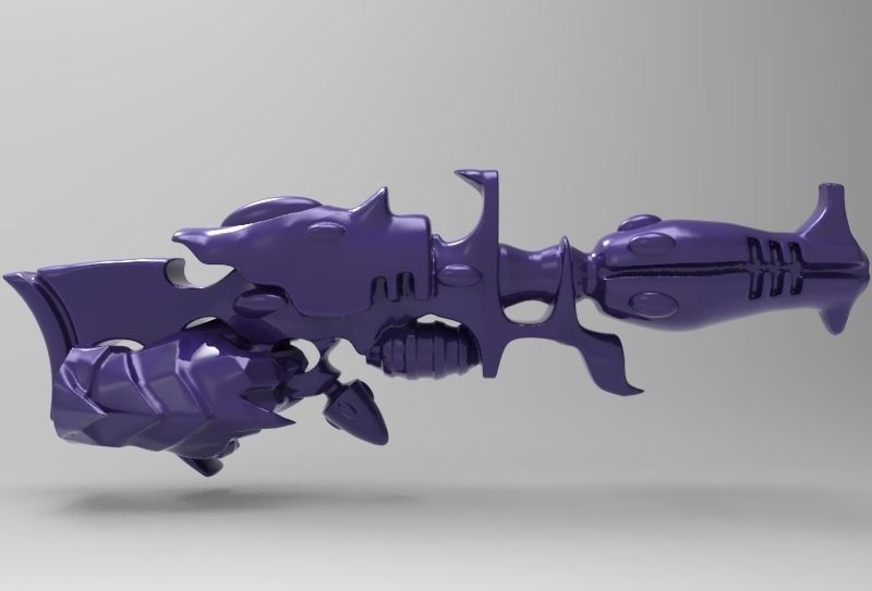 Evil Space Elf - Kab Footman or Scourge Set 3D print model_49