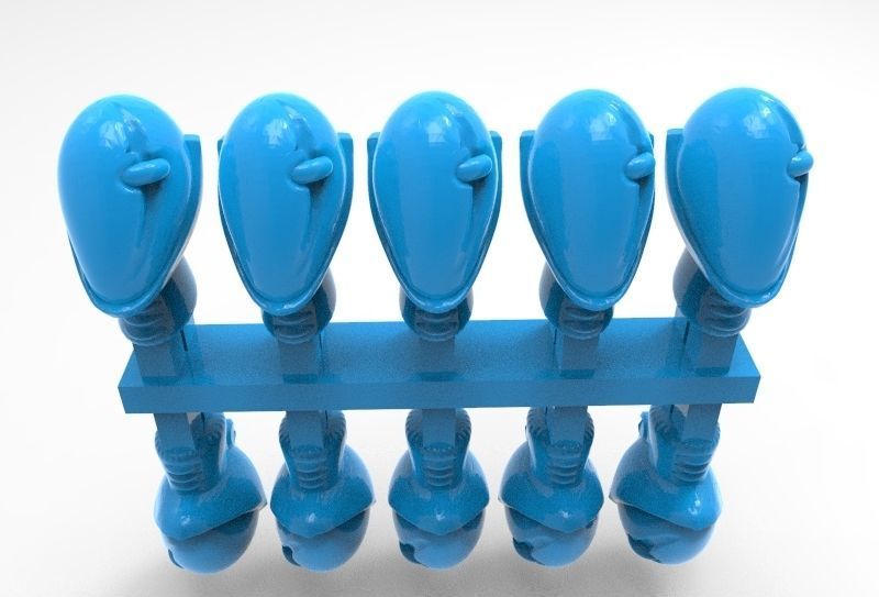 Evil Space Elf - Kab Footman or Scourge Set 3D print model_35