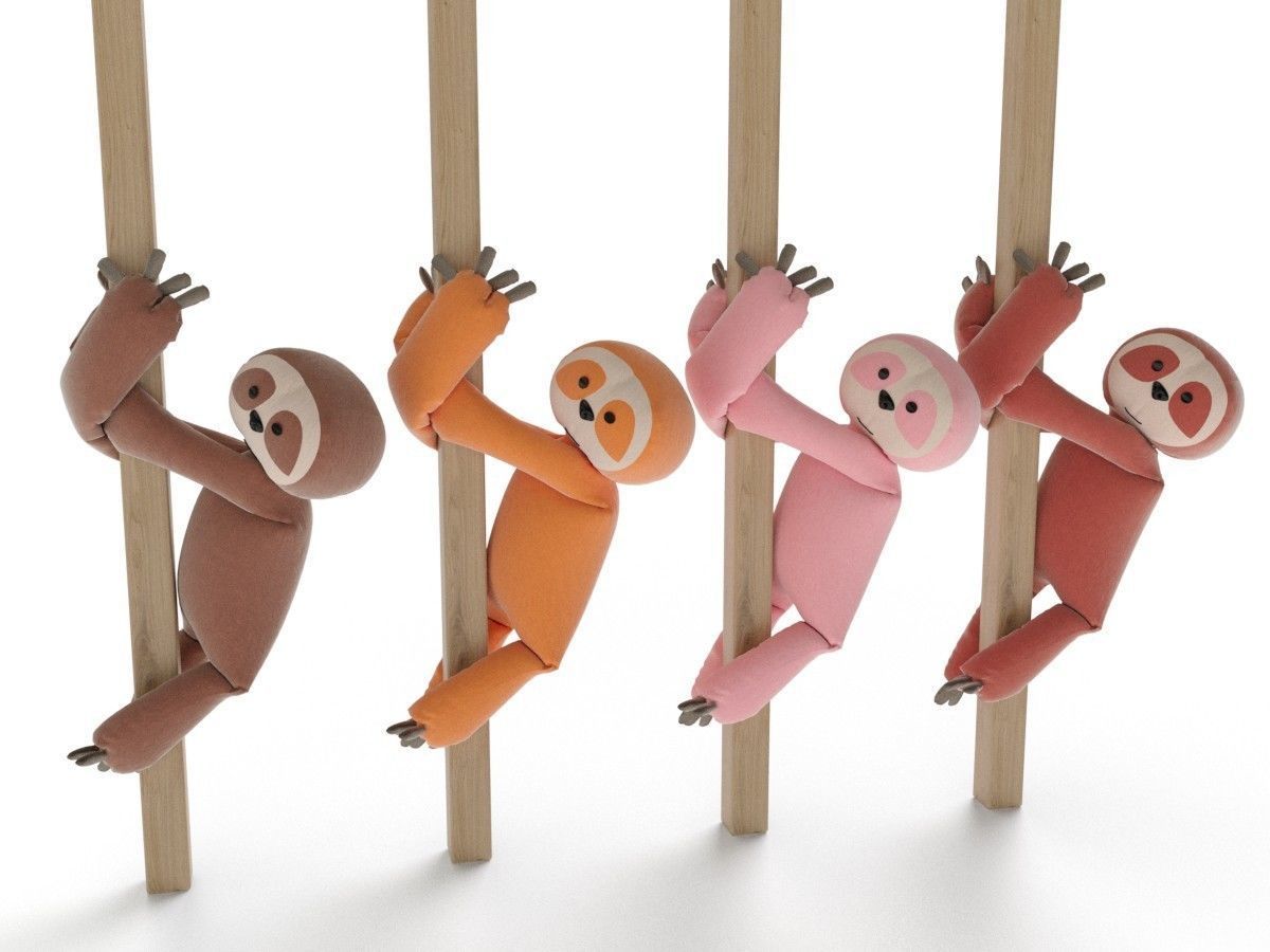 stuffed toy - Sloth 3D model_3