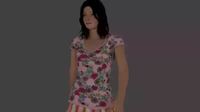 Rigged Female Character 20