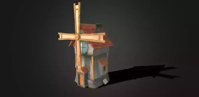 Windmill Tower Stylized