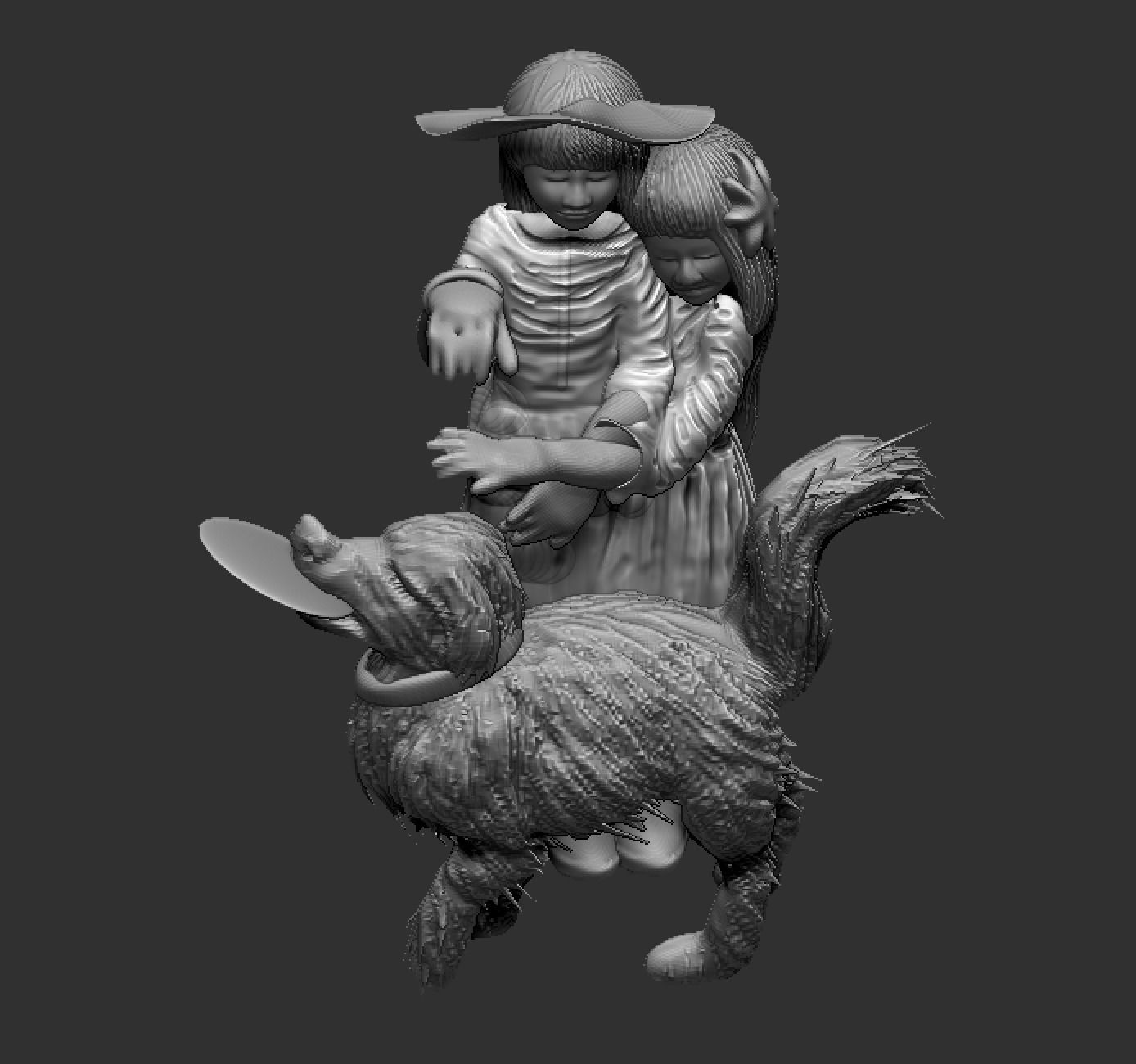 GIRLS WITH DOGE PRINTING MODEL 3D print model_6