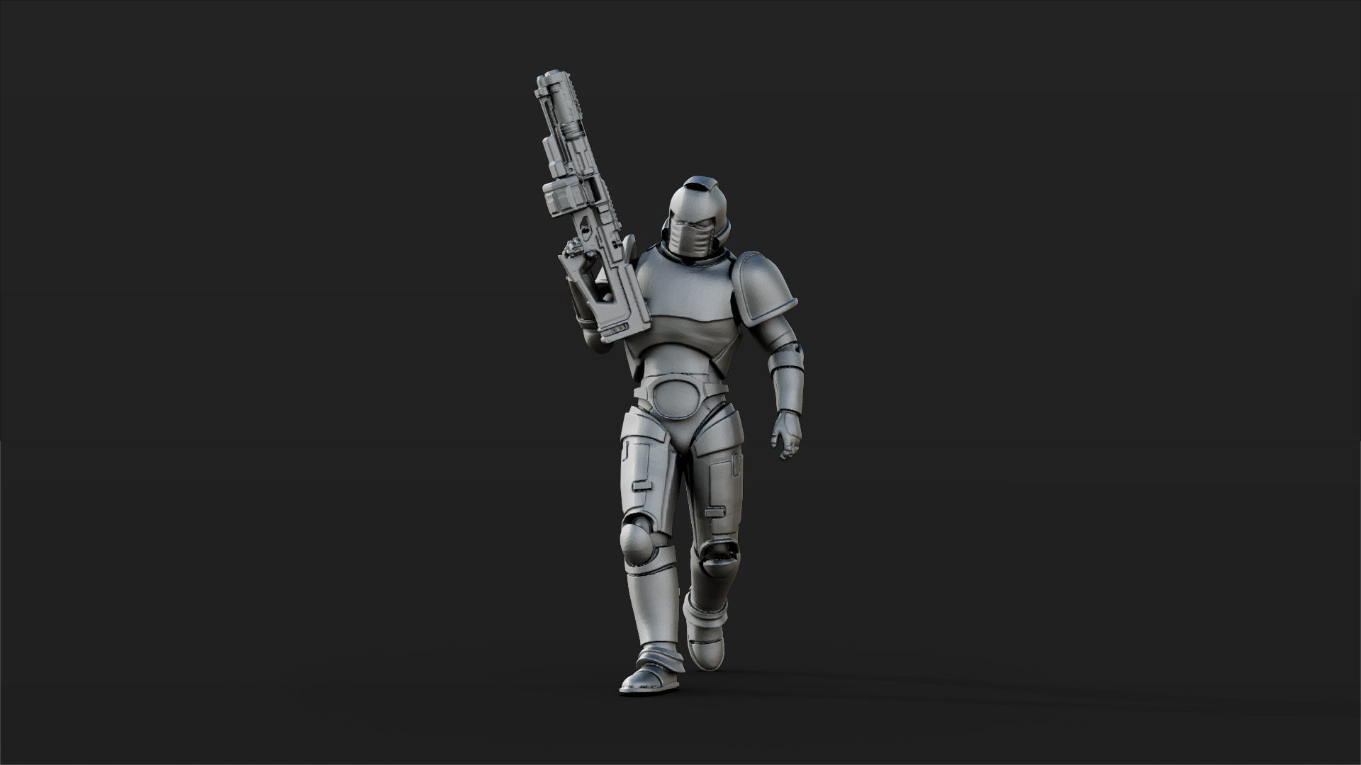  25 Sci Fi Soldier figures 3D print model_1